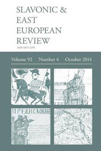 Cover image for Slavonic & East European Review (92: 4) October 2014
