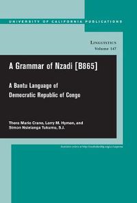 Cover image for A Grammar of Nzadi [B865]: A Bantu language of Democratic Republic of Congo