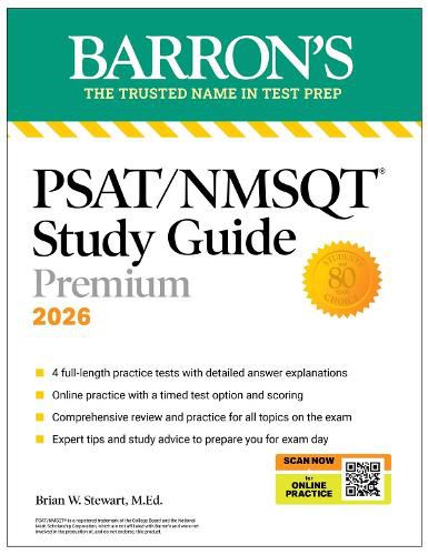 Cover image for PSAT/NMSQT Premium Study Guide, 2026: 2 Practice Tests + Comprehensive Review+ 200 Online Drills