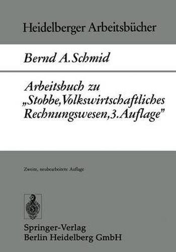 Cover image for Arbeitsbuch Zu  Stobbe, Volkswirtschaftliches Rechnungswesen, 3.Auflage