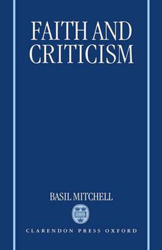 Cover image for Faith and Criticism: Sarum Lectures, 1992