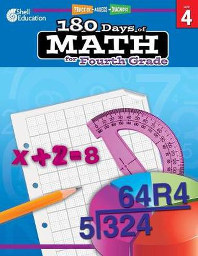 Cover image for 180 Days of Math for Fourth Grade: Practice, Assess, Diagnose