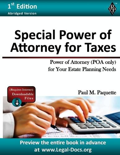 Cover image for Special Power of Attorney for Taxes