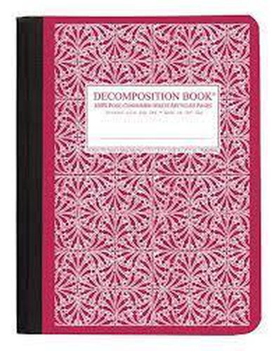 Cover image for Red Tile Large Ruled Decomposition Notebook