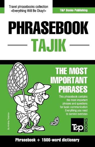 Cover image for English-Tajik phrasebook and 1500-word dictionary