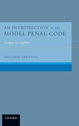 Cover image for An Introduction to the Model Penal Code