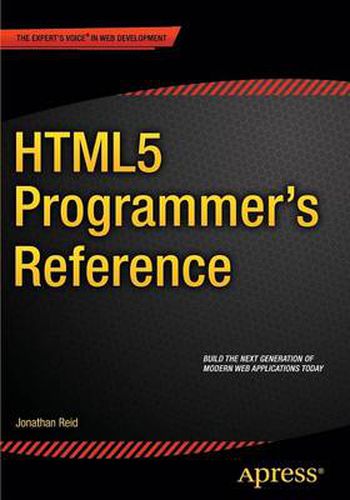 Cover image for HTML5 Programmer's Reference