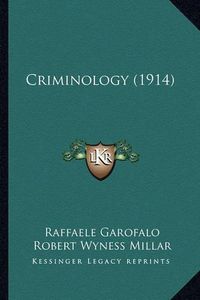 Cover image for Criminology (1914)