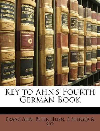 Key to Ahn's Fourth German Book