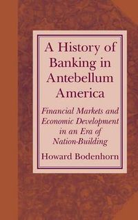 Cover image for A History of Banking in Antebellum America: Financial Markets and Economic Development in an Era of Nation-Building