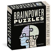 Cover image for Brainpower Puzzles Page-A-Day (R) Calendar 2025