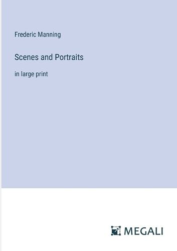 Cover image for Scenes and Portraits