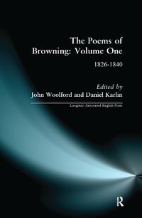 Cover image for The Poems of Browning: Volume One