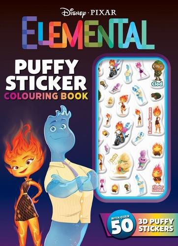 Cover image for Elemental: Puffy Sticker Colouring Book (Disney Pixar)