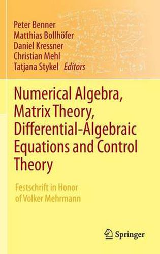 Cover image for Numerical Algebra, Matrix Theory, Differential-Algebraic Equations and Control Theory: Festschrift in Honor of Volker Mehrmann