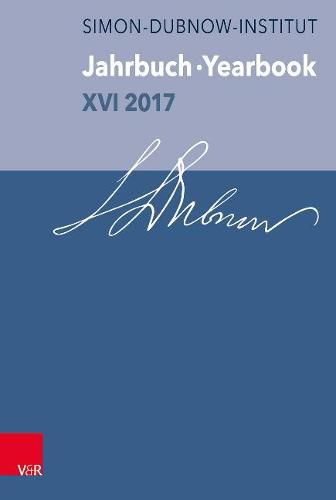 Cover image for Jahrbuch des Simon-Dubnow-Instituts / Simon Dubnow Institute Yearbook XVI/2017