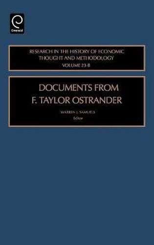 Cover image for Documents from F. Taylor Ostrander