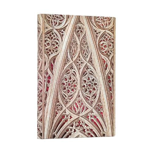 Cover image for Vault of the Milan Cathedral (Burgundy) (Duomo di Milano) Mini Lined Softcover Journal (Elastic Band)