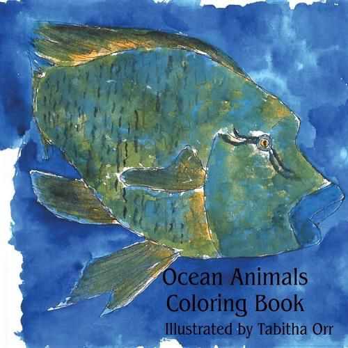 Cover image for Ocean Animals Coloring Book