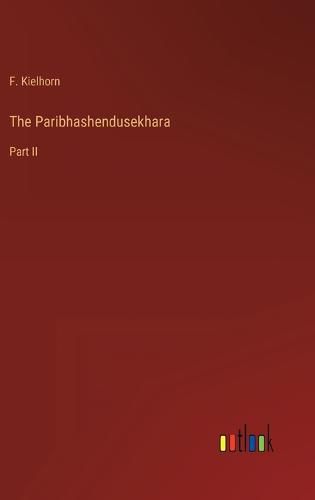 Cover image for The Paribhashendusekhara