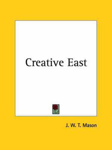 Cover image for Creative East (1928)