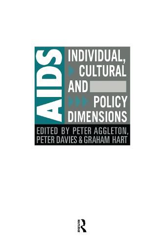 Cover image for Aids: Individual, Cultural and Policy Dimensions