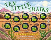 Cover image for Ten Little Trains