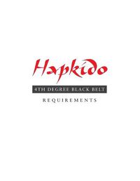 Cover image for Hapkido: 4th Degree Black Belt Requirements