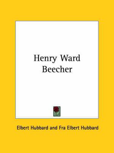 Cover image for Henry Ward Beecher