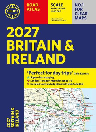 Cover image for Philip's 2027 Road Atlas Britain & Ireland