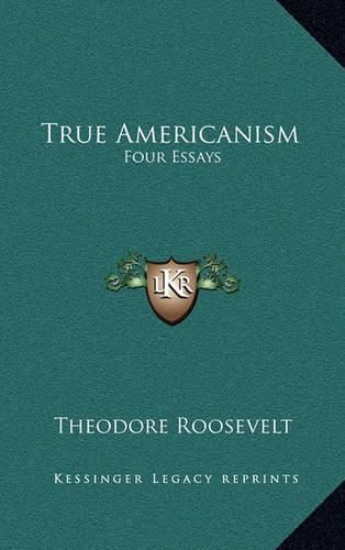 Cover image for True Americanism: Four Essays