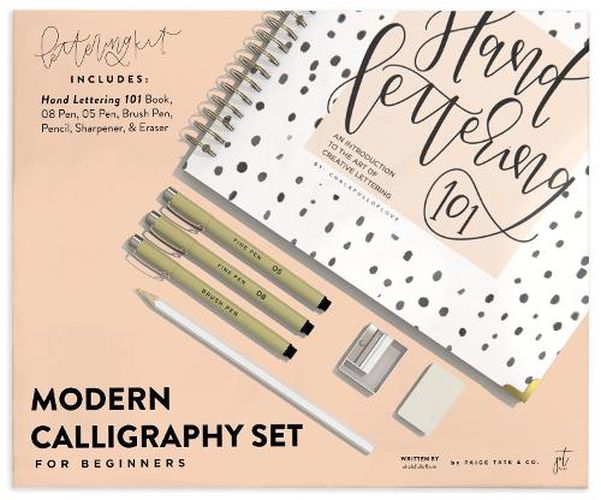 Modern Calligraphy Set for Beginners - A Creative Craft Kit for Adults featuring Hand Lettering 101 Book, Brush Pens, Calligraphy Pens, and More