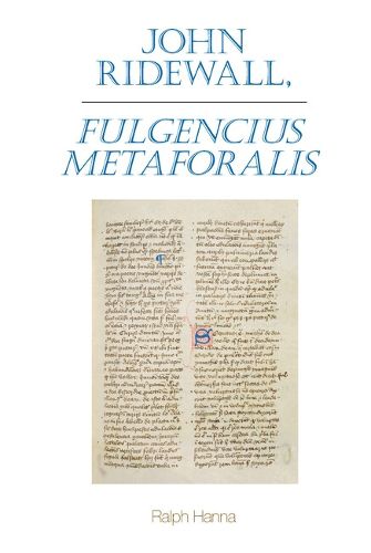 Cover image for John Ridewall, Fulgentius metaforalis