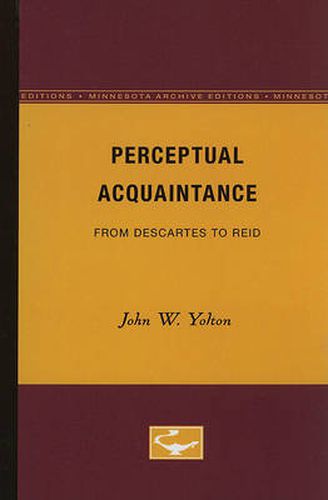 Cover image for Perceptual Acquaintance: From Descartes to Reid