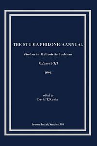 Cover image for The Studia Philonica Annual VIII, 1996