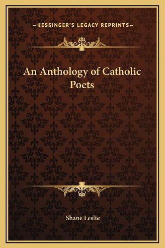 An Anthology of Catholic Poets