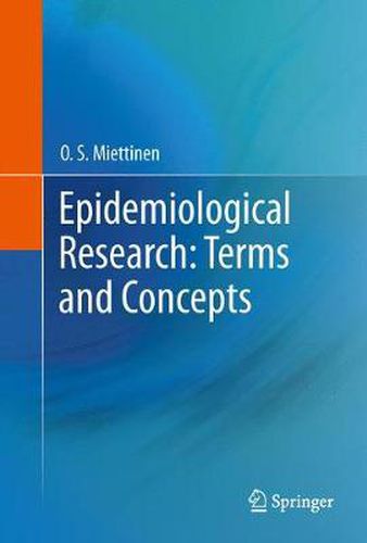 Cover image for Epidemiological Research: Terms and Concepts