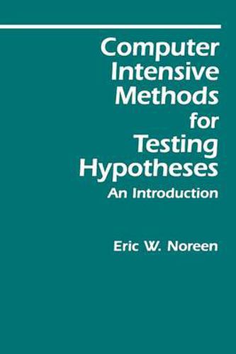 Cover image for Computer Intensive Methods for Testing Hypotheses: An Introduction