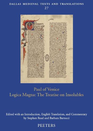 Cover image for Paul of Venice, 'Logica Magna': The Treatise on Insolubles