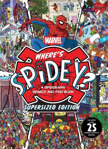 Cover image for Where's Spidey? A Spider-Man Search and Find Book: Supersized Edition (Marvel)