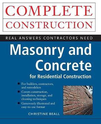 Cover image for Masonry and Concrete