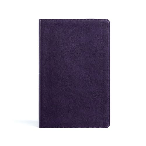 CSB Single-Column Personal Size Bible, Plum LeatherTouch