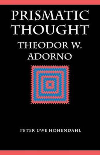Prismatic Thought: Theodor W. Adorno
