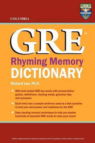 Cover image for Columbia GRE Rhyming Memory Dictionary