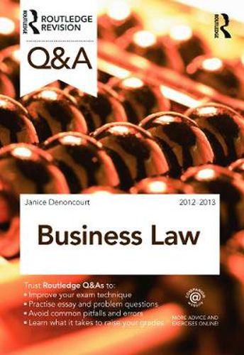 Cover image for Routledge Revision: Questions & Answers Business Law 2012-2013