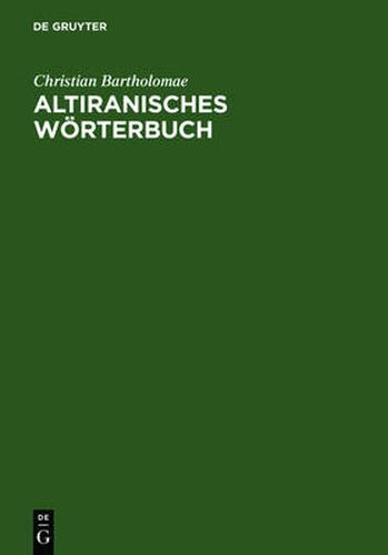 Cover image for Altiranisches Woerterbuch