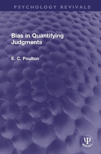 Cover image for Bias in Quantifying Judgments