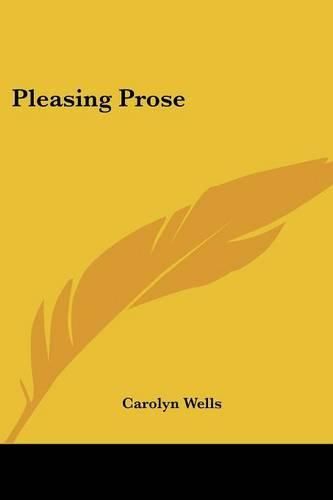 Cover image for Pleasing Prose