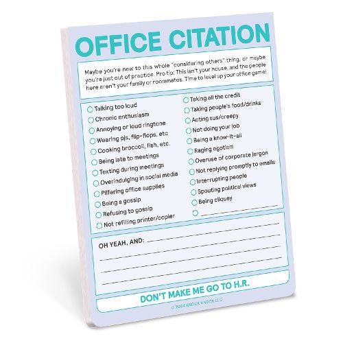 Cover image for Knock Knock Office Citation Nifty Note (Pastel Version)