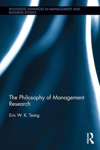 Cover image for The Philosophy of Management Research